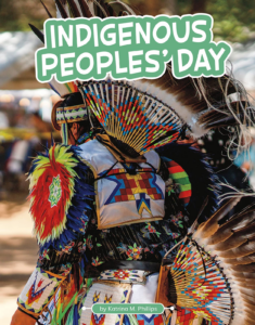 The cover of Indigenous People's Day has cultural regalia