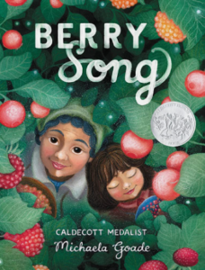 The cover of Berry Song has two people in a berry bush