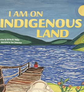 The cover of I Am On Indigenous Land has a dock on a lake.